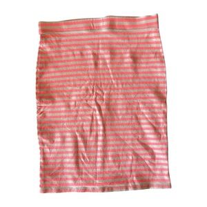 Old Navy Pink and Gray Striped Pencil Skirt